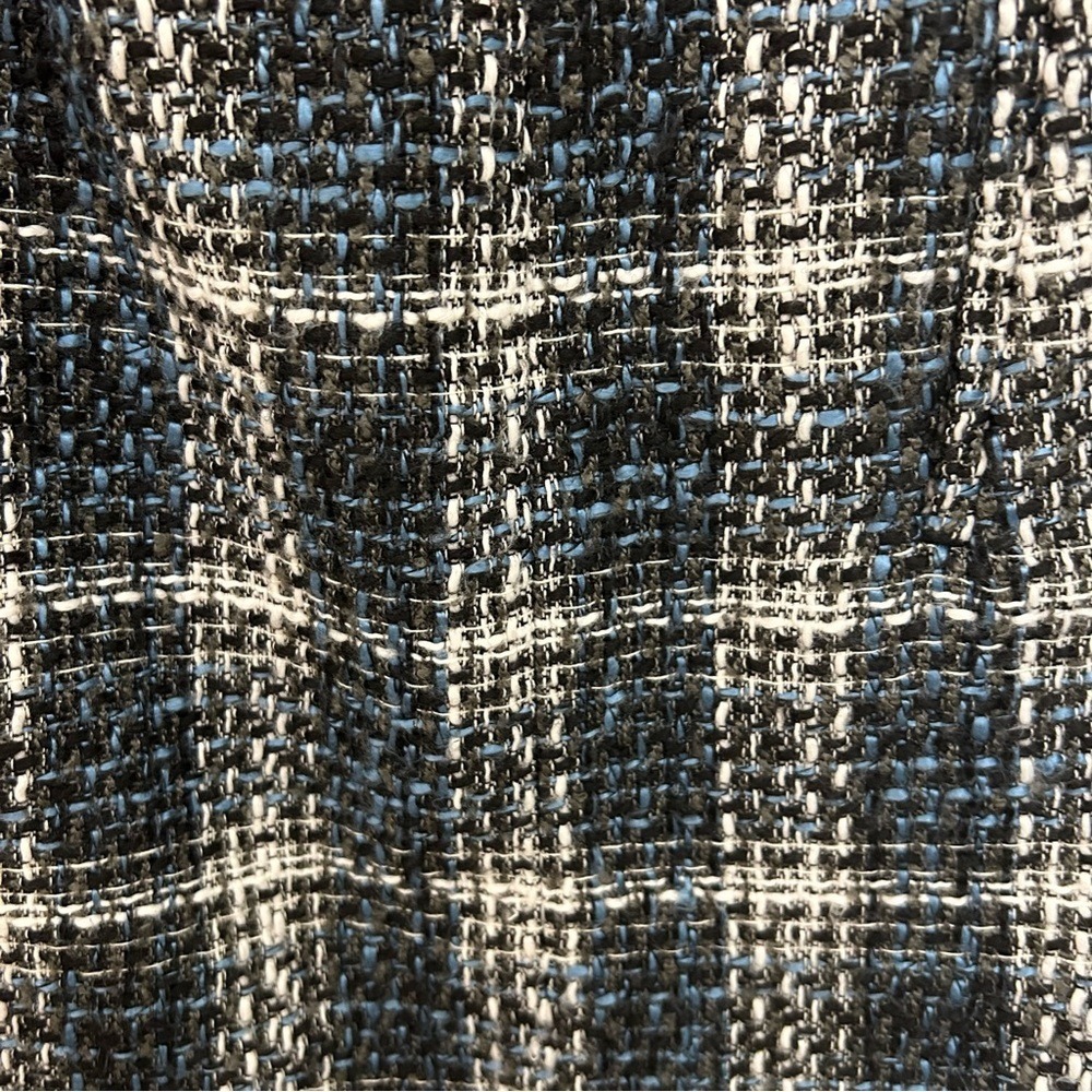 Ann Taylor LOFT Tweed  Mini Shift Skirt Forever‎ Navy Side Slit  NWOT Sz OP Twee - Picture 2 of 8